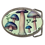 Mushroom Foresty Forestcore Belt Buckles Front