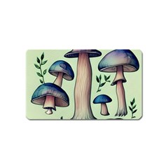 Mushroom Foresty Forestcore Magnet (name Card) by GardenOfOphir