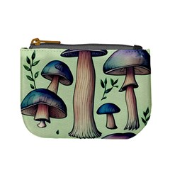 Mushroom Foresty Forestcore Mini Coin Purse by GardenOfOphir