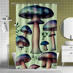 Mushroom Foresty Forestcore Shower Curtain 48  X 72  (small)  by GardenOfOphir