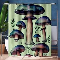 Mushroom Foresty Forestcore Shower Curtain 60  X 72  (medium)  by GardenOfOphir