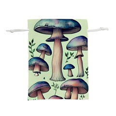 Mushroom Foresty Forestcore Lightweight Drawstring Pouch (l) by GardenOfOphir