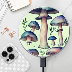 Mushroom Foresty Forestcore Wireless Fast Charger(white) by GardenOfOphir