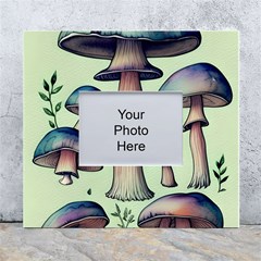 Mushroom Foresty Forestcore White Wall Photo Frame 5  X 7  by GardenOfOphir