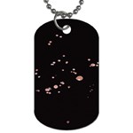 Abstract Rose Gold Glitter Background Dog Tag (One Side) Front