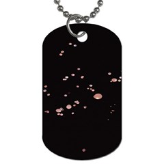 Abstract Rose Gold Glitter Background Dog Tag (two Sides)