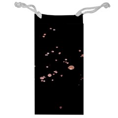 Abstract Rose Gold Glitter Background Jewelry Bag by artworkshop