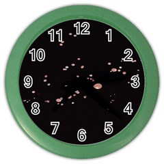 Abstract Rose Gold Glitter Background Color Wall Clock by artworkshop