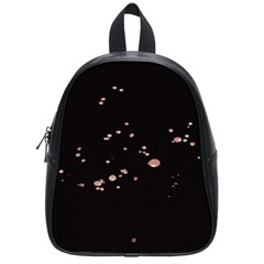 Abstract Rose Gold Glitter Background School Bag (small)