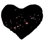 Abstract Rose Gold Glitter Background Large 19  Premium Heart Shape Cushions Back