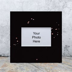 Abstract Rose Gold Glitter Background White Box Photo Frame 4  X 6 