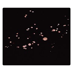 Abstract Rose Gold Glitter Background One Side Premium Plush Fleece Blanket (small)