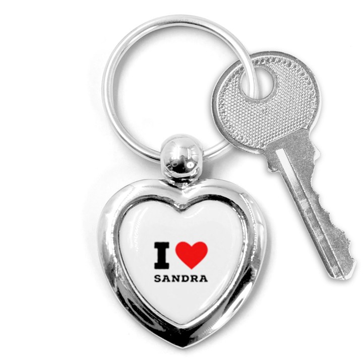 I love sandra Key Chain (Heart)