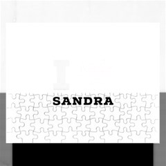 I love sandra Rectangular Jigsaw Puzzl