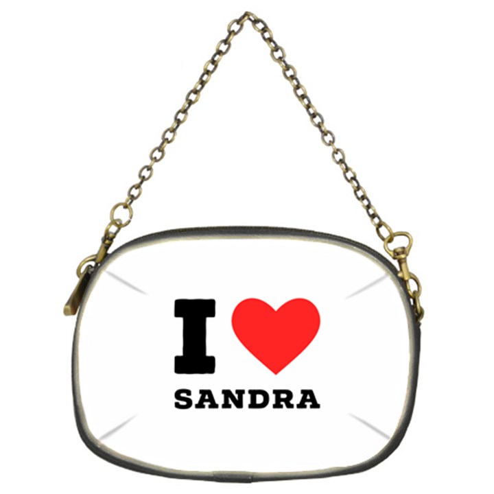 I love sandra Chain Purse (Two Sides)