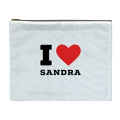 I Love Sandra Cosmetic Bag (xl) by ilovewhateva