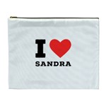 I love sandra Cosmetic Bag (XL) Front