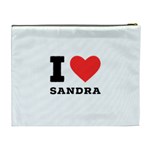 I love sandra Cosmetic Bag (XL) Back