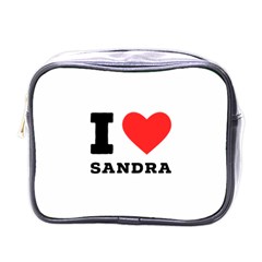 I Love Sandra Mini Toiletries Bag (one Side) by ilovewhateva