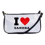 I love sandra Shoulder Clutch Bag Front