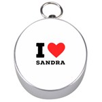 I love sandra Silver Compasses Front