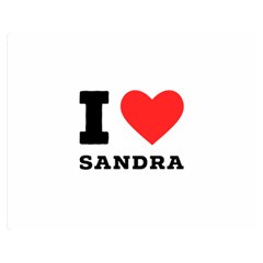 I Love Sandra Premium Plush Fleece Blanket (medium) by ilovewhateva