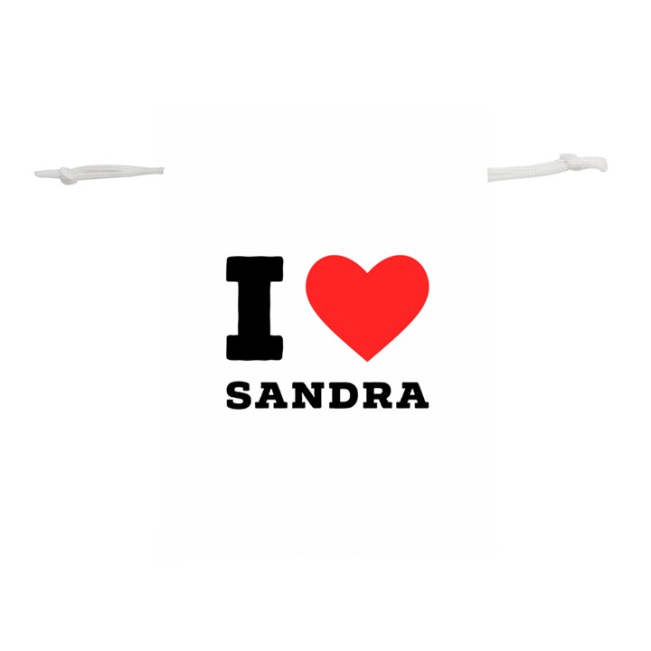 I love sandra Lightweight Drawstring Pouch (S)