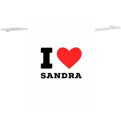 I Love Sandra Lightweight Drawstring Pouch (xl) by ilovewhateva