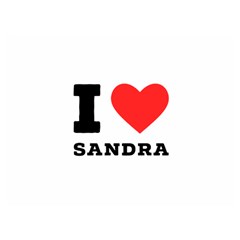 I Love Sandra One Side Premium Plush Fleece Blanket (extra Small) by ilovewhateva