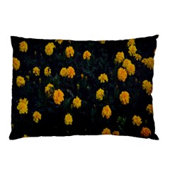 Bloomed Yellow Petaled Flower Plants Pillow Case by artworkshop