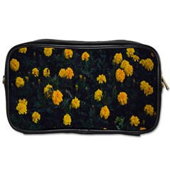 Bloomed Yellow Petaled Flower Plants Toiletries Bag (two Sides) by artworkshop