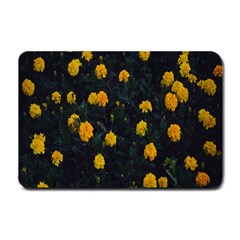 Bloomed Yellow Petaled Flower Plants Small Doormat by artworkshop