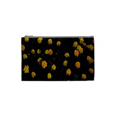 Bloomed Yellow Petaled Flower Plants Cosmetic Bag (small) by artworkshop