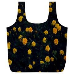 Bloomed Yellow Petaled Flower Plants Full Print Recycle Bag (xl) by artworkshop