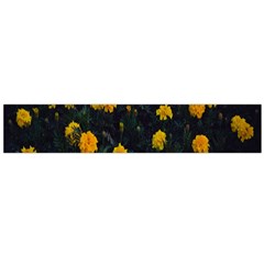 Bloomed Yellow Petaled Flower Plants Large Premium Plush Fleece Scarf 