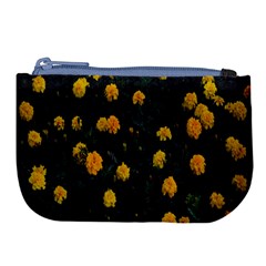 Bloomed Yellow Petaled Flower Plants Large Coin Purse by artworkshop