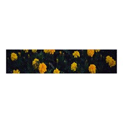 Bloomed Yellow Petaled Flower Plants Velvet Scrunchie by artworkshop