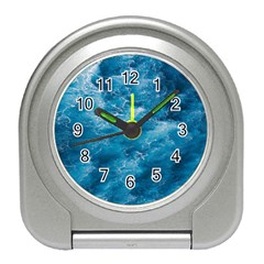 Blue Water Speech Therapy Travel Alarm Clock by artworkshop