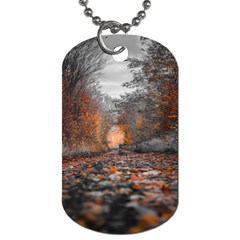 Breathe In Nature Background Dog Tag (two Sides) by artworkshop