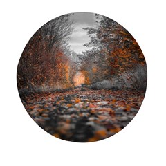 Breathe In Nature Background Mini Round Pill Box