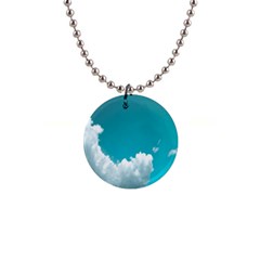 Clouds Hd Wallpaper 1  Button Necklace by artworkshop