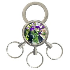 Cute Flower Wallpaper 3-ring Key Chain by artworkshop