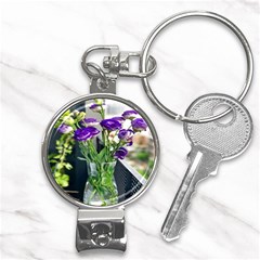 Cute Flower Wallpaper Nail Clippers Key Chain by artworkshop