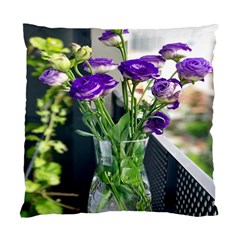 Cute Flower Wallpaper Standard Cushion Case (one Side)