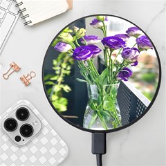 Cute Flower Wallpaper Wireless Fast Charger(black)