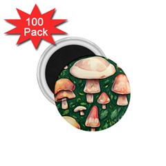 Fantasy Farmcore Farm Mushroom 1 75  Magnets (100 Pack)  by GardenOfOphir