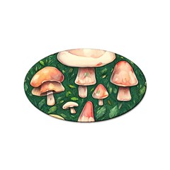 Fantasy Farmcore Farm Mushroom Sticker Oval (100 Pack) by GardenOfOphir