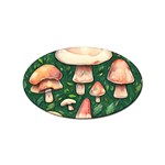 Fantasy Farmcore Farm Mushroom Sticker Oval (100 pack) Front