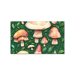 Fantasy Farmcore Farm Mushroom Sticker Rectangular (100 Pack) by GardenOfOphir