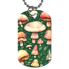 Fantasy Farmcore Farm Mushroom Dog Tag (two Sides) by GardenOfOphir